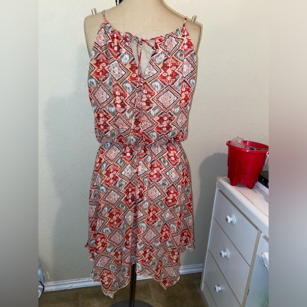 Women’s Sweet Storm geometric chiffon sundress